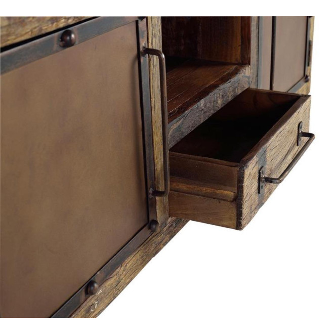 TV-Möbel 1 Schublade Holz Braun 150x40x60cm