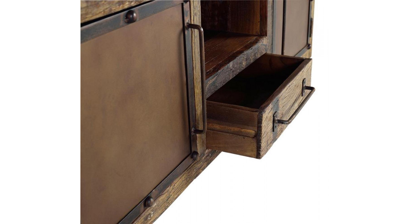TV-Möbel 1 Schublade Holz Braun 150x40x60cm