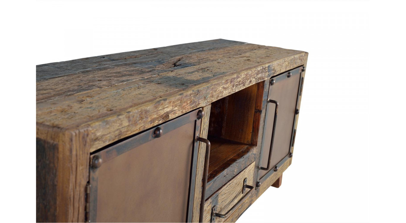 TV-Möbel 1 Schublade Holz Braun 150x40x60cm