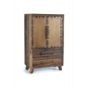 Sideboard 2 Drawers Brown Wood 75x40x120cm