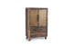 Aparador 2 Cajones Madera Marrón 75x40x120cm