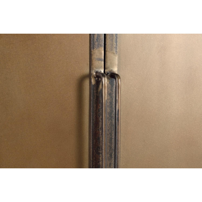 Anrichte mit 2 Schubladen Holz Braun 75x40x120cm