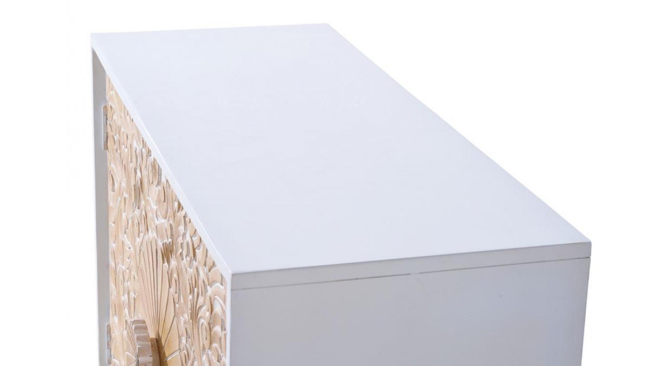 Buffet Bois Blanc 90x35x76cm