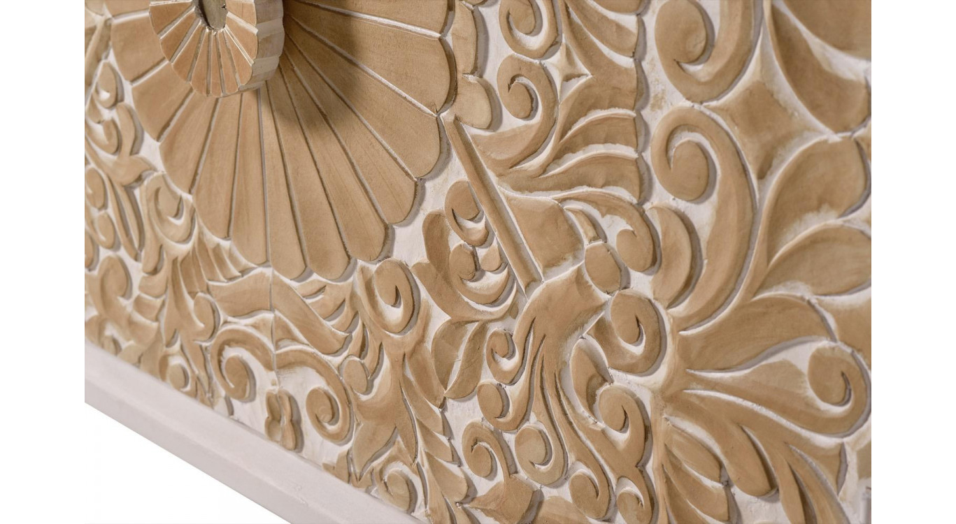 Buffet Bois Blanc 90x35x76cm