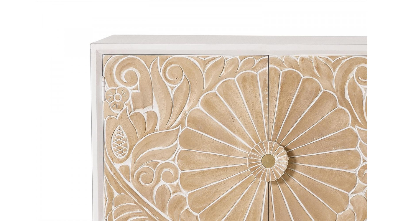 Bahut Bois Blanc 190x40x80cm