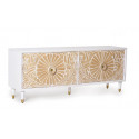 Porta TV in legno bianco 170x40x65cm