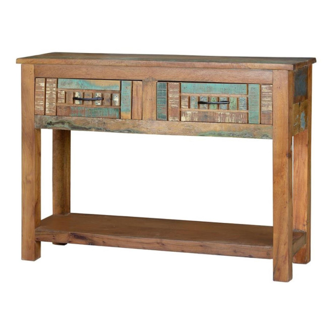 Konsole mit 2 Schubladen HolzBraun 106x33x76cm