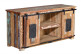 TV-Möbel Holz, Eisen Braun 130x40x62cm