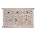 Buffet a 3 cassetti in legno e latta 150x40x92cm