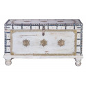 Wooden Box, White Bronze 100x40x57cm