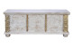 Truhe Holz, Bronze Weiß 116x40x45cm