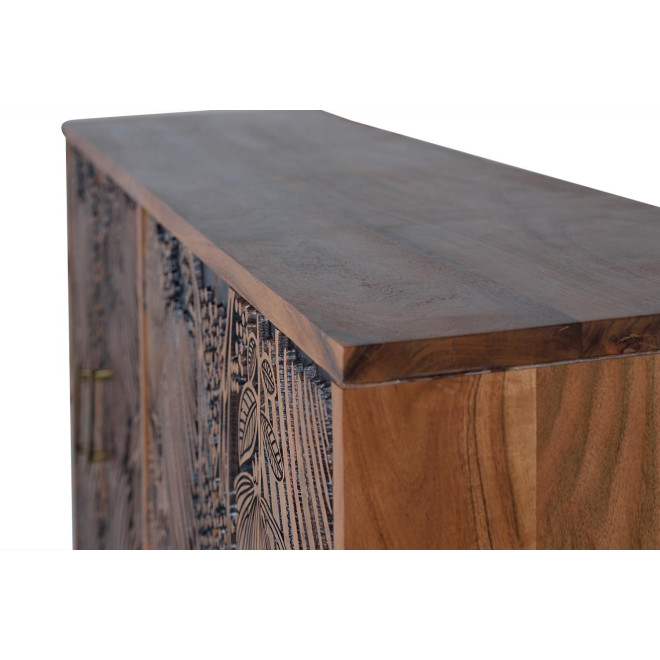 Bahut Bois, Fer Marron 190x42x94cm