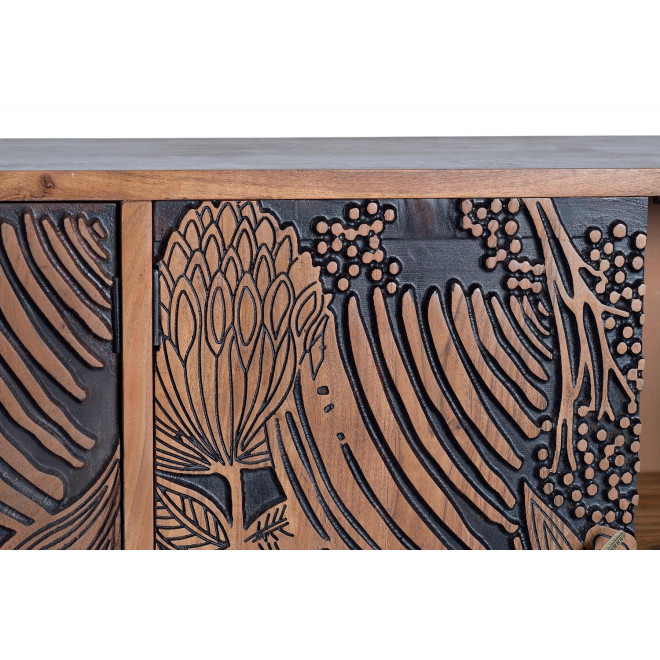 Bahut Bois, Fer Marron 190x42x94cm