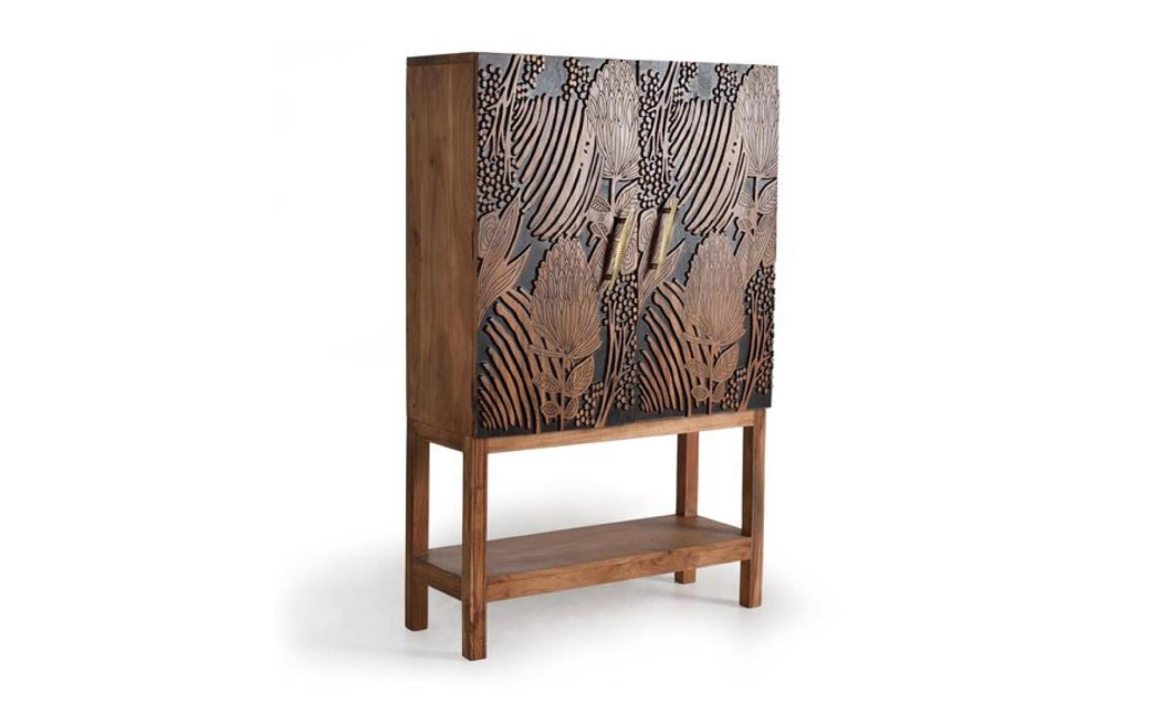 Armoire Bois Marron 100x40x160cm