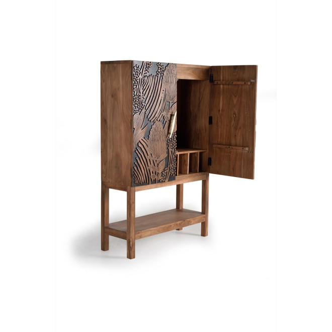 Armoire Bois Marron 100x40x160cm
