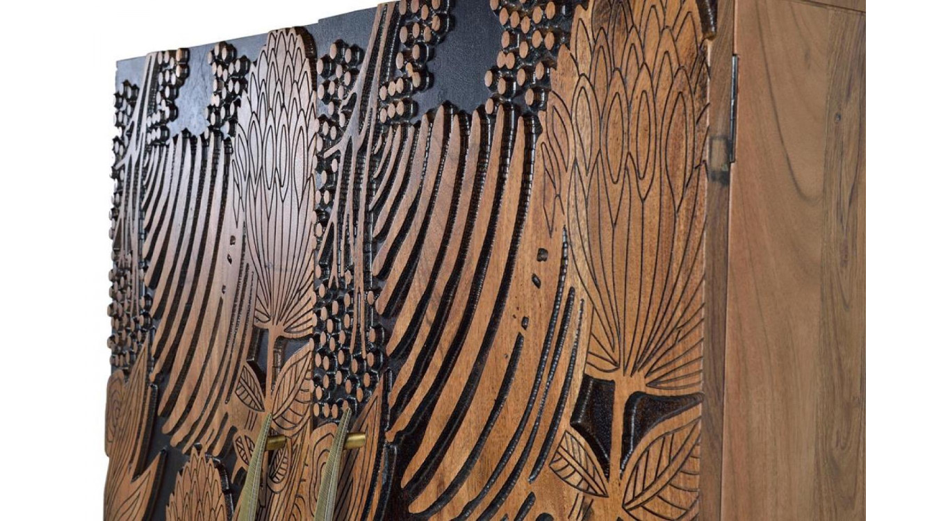 Armoire Bois Marron 100x40x160cm