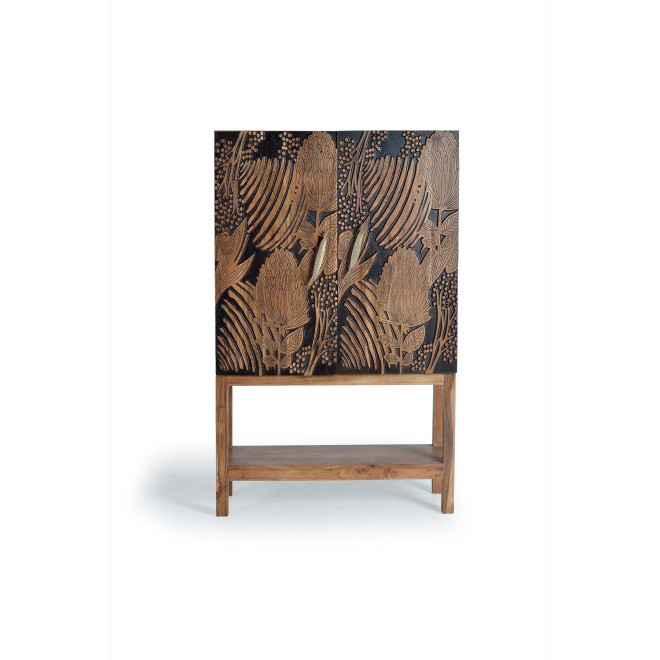 Armoire Bois Marron 100x40x160cm