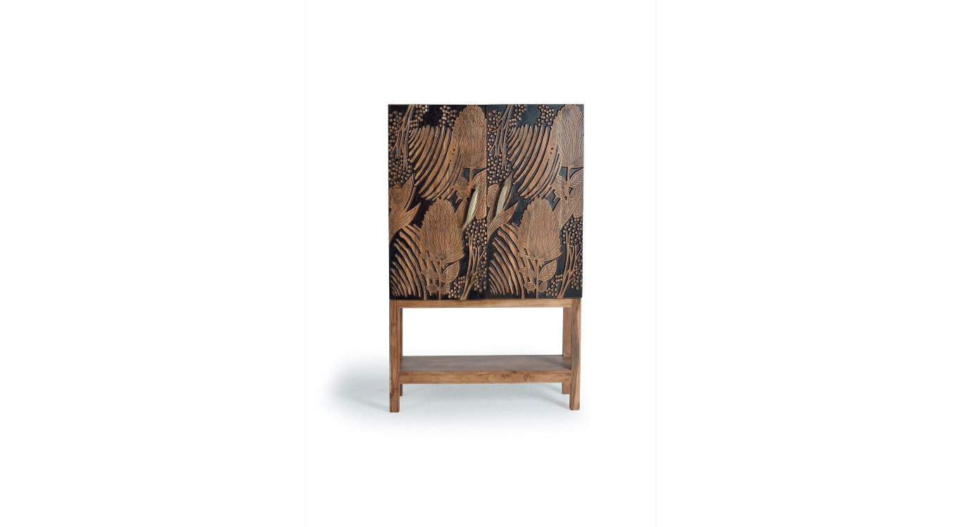 Armoire Bois Marron 100x40x160cm
