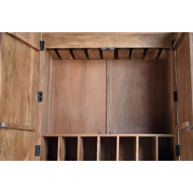 Armoire Bois Marron 100x40x160cm