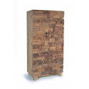 Brown wooden wardrobe 90x50x180cm