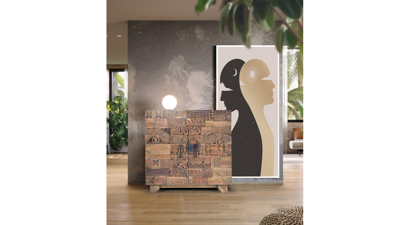 Anrichte Holz Braun 90x50x90cm
