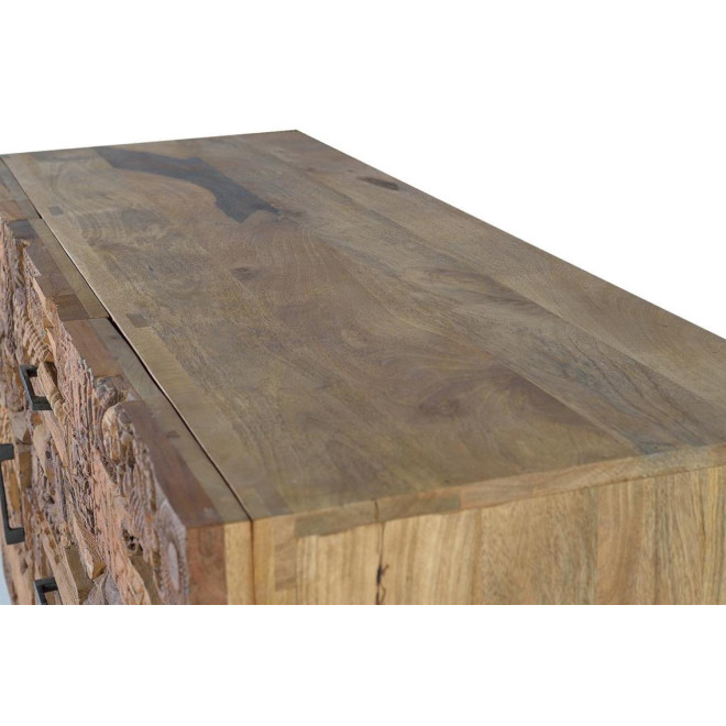 Anrichte mit 3 Schubladen Holz Braun 150x50x92cm