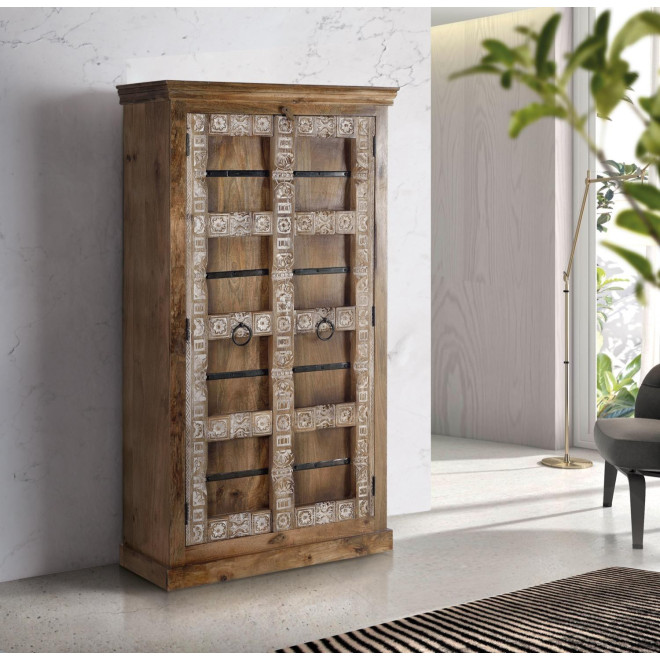 Armoire Bois Marron 100x45x180cm