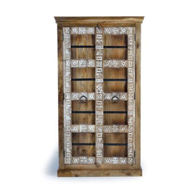 Armoire Bois Marron 100x45x180cm