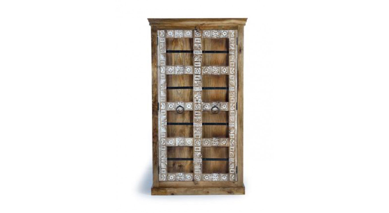Armoire Bois Marron 100x45x180cm