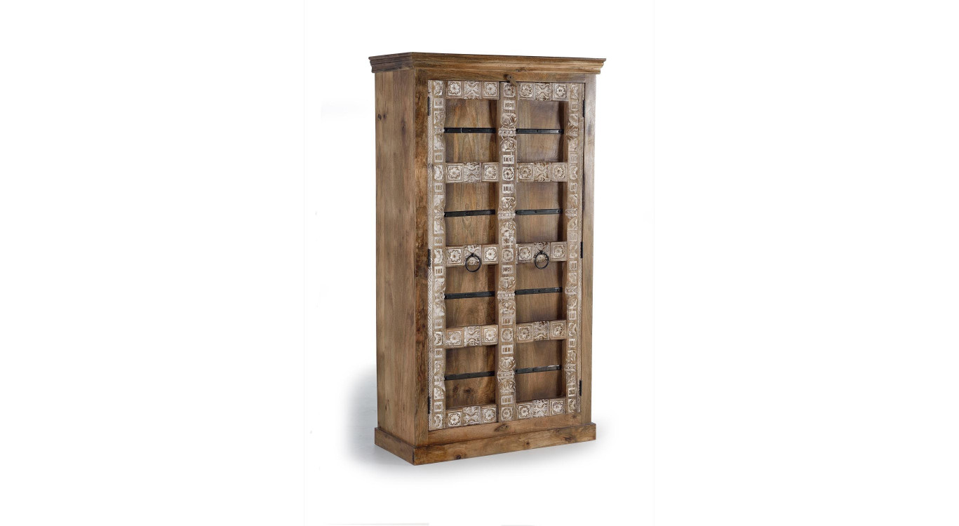 Armoire Bois Marron 100x45x180cm