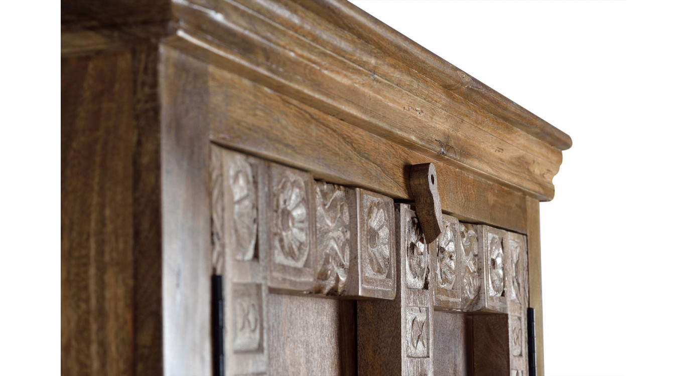 Armoire Bois Marron 100x45x180cm
