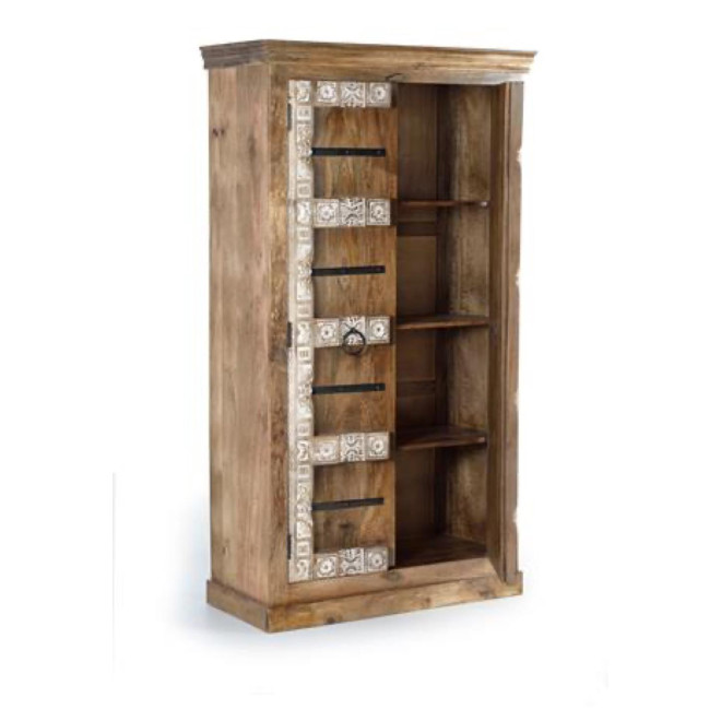 Schrank Holz Braun 100x45x180cm