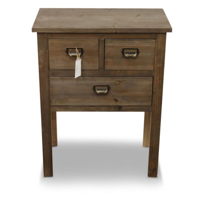 Holz Konsolenmöbel 3 Schubladen 60x35.5x76cm