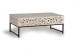 Couchtisch Holz, Eisen Weiß 110x60x40cm