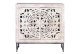 Buffet Bois, Fer Blanc 80x35x81cm