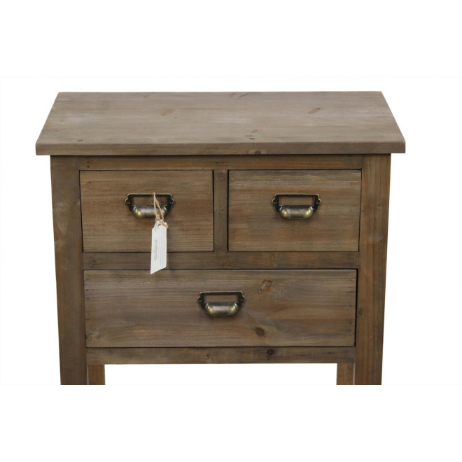 Holz Konsolenmöbel 3 Schubladen 60x35.5x76cm