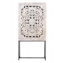 Wood and tin cabinet 85x38x176cm