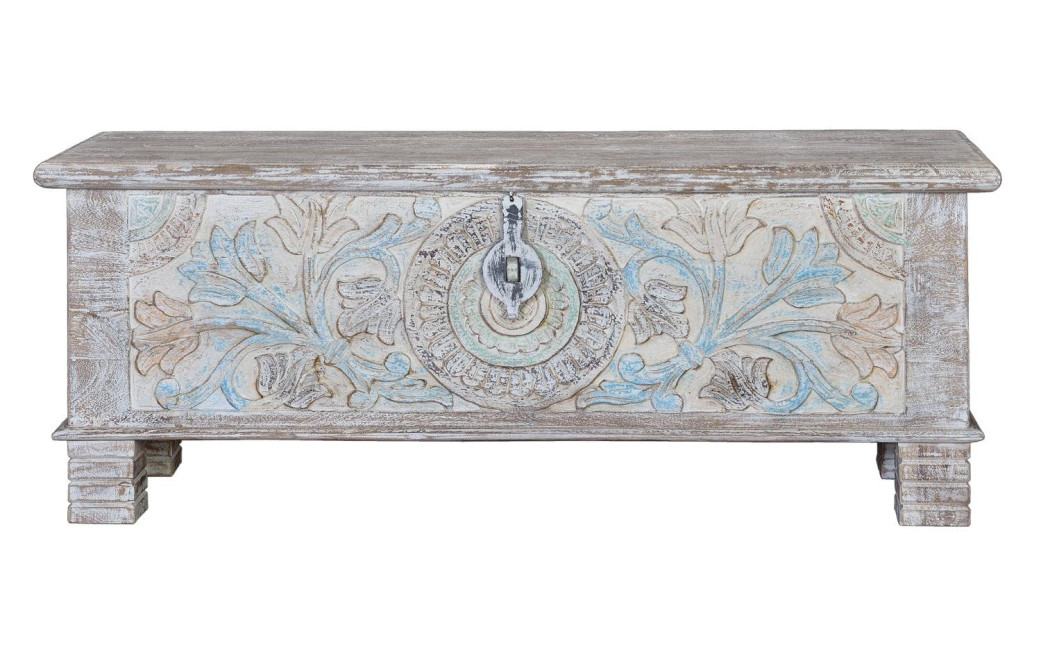 Holztruhe Mehrfarbig 116x40x45cm