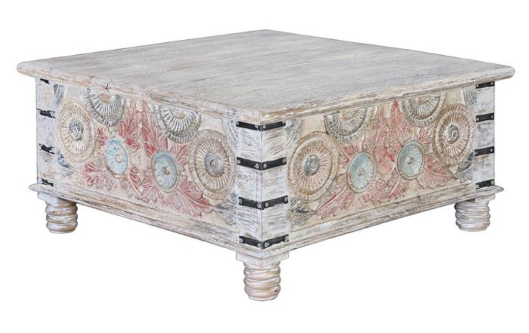 Couchtisch Holz Mehrfarbig 90x90x45cm
