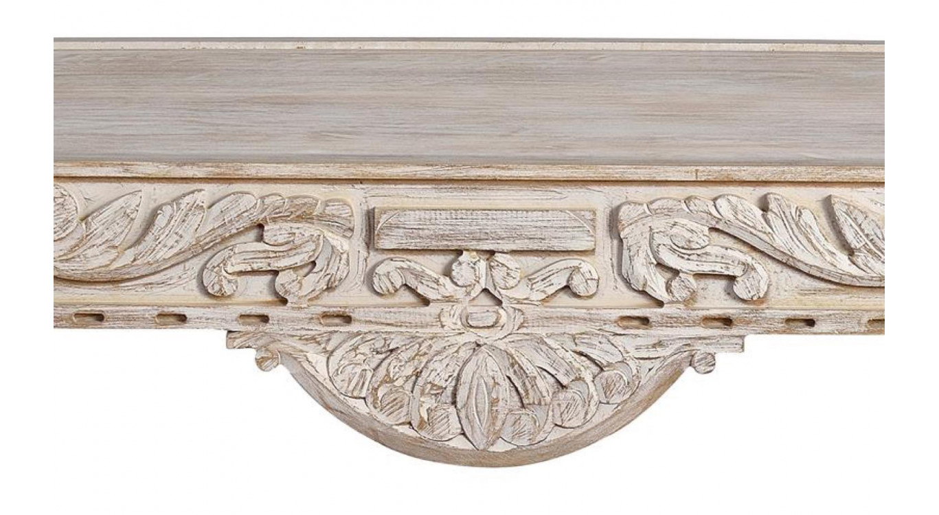 Table Basse Bois Blanc 110x60x46cm