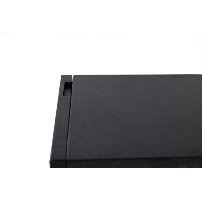 Table de Chevet Bois, Fer Noir 43x40x60cm