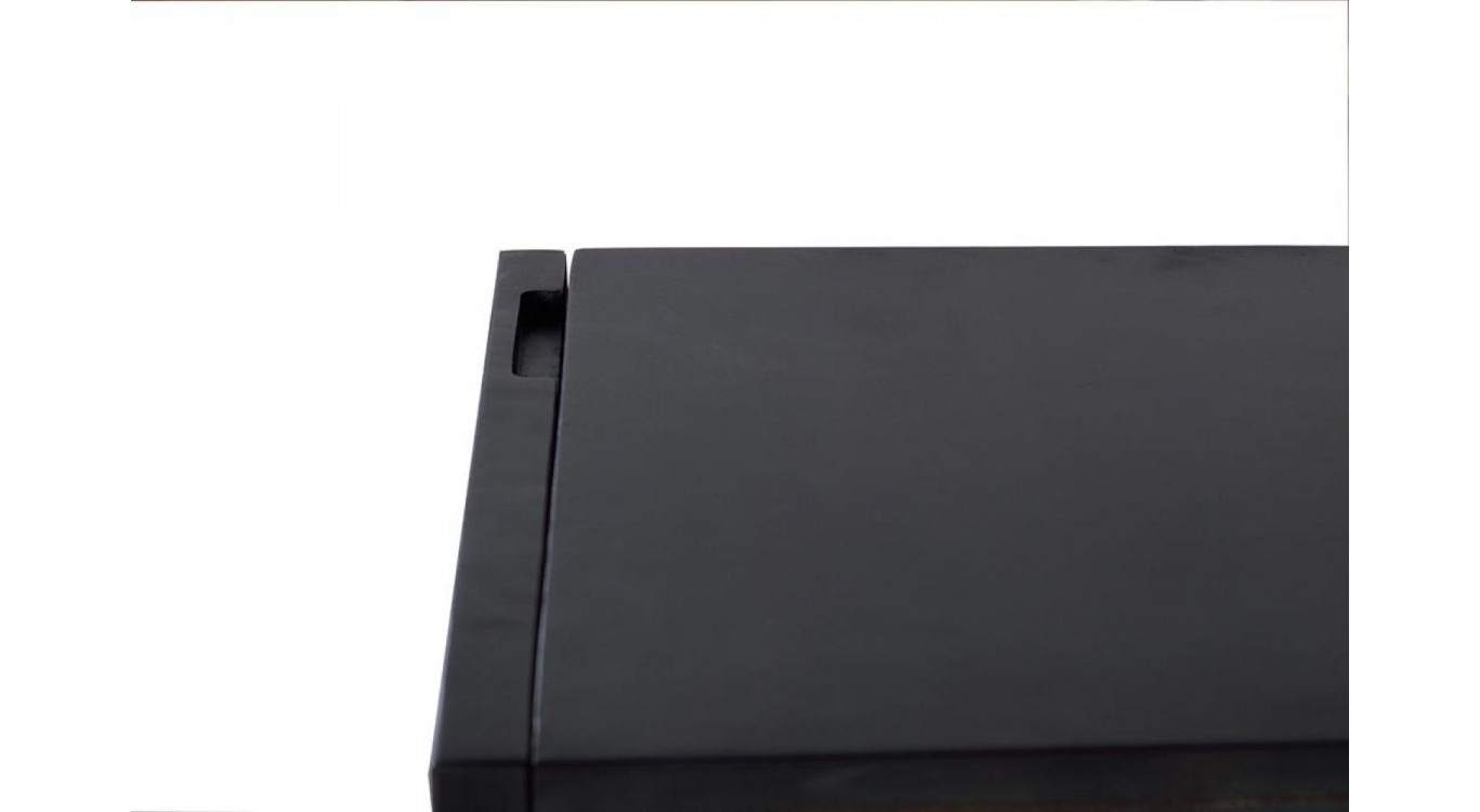 Table de Chevet Bois, Fer Noir 43x40x60cm