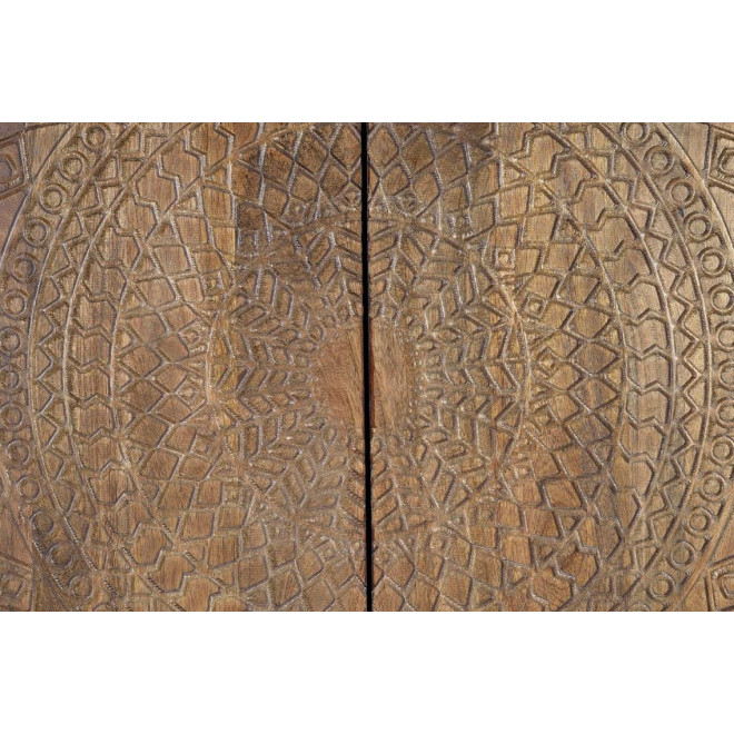Anrichte Holz, Eisen Schwarz 100x45x143cm