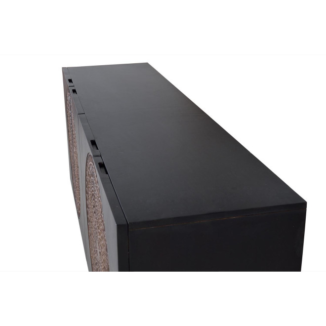 Bahut Bois, Fer Noir 173x45x77cm
