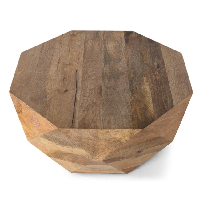 Table Basse Bois Marron 80x80x37cm