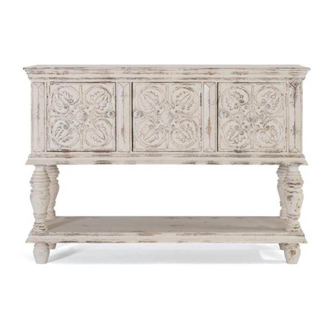 Console Bois Blanc 148x44x103cm