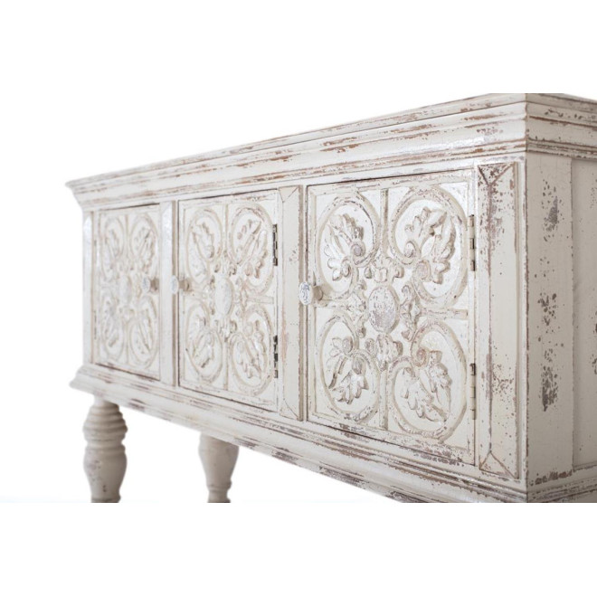 Console Bois Blanc 148x44x103cm