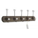 Coat hook Wooden coat hook 10 hooks 74x21x10cm