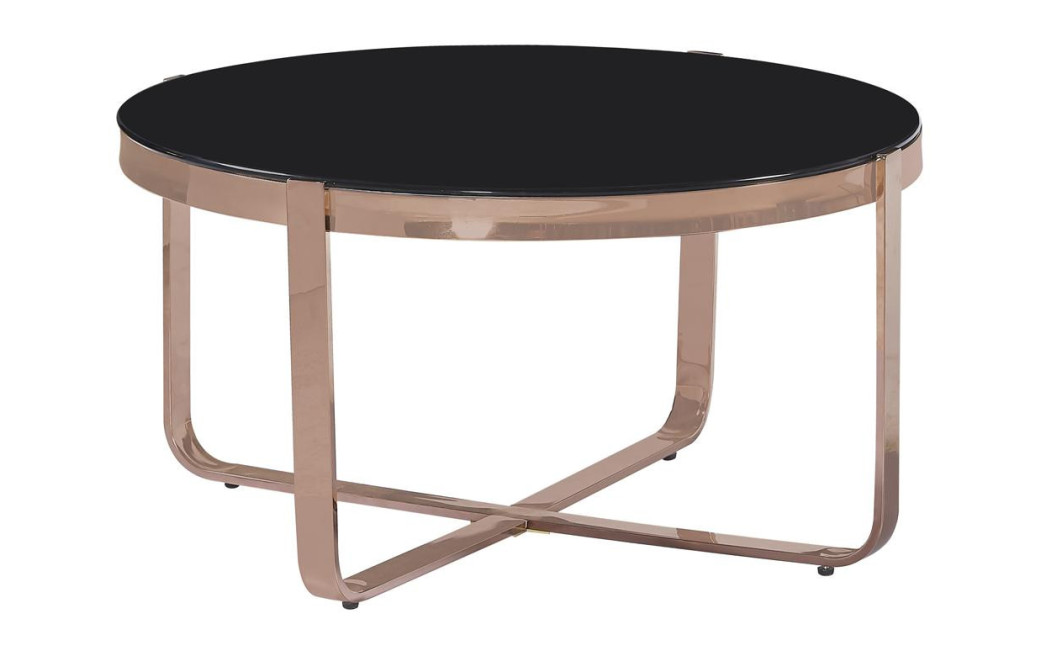 Niedriger Tisch Stahl Gehärtetes Glas Schwarz 80x80x42cm