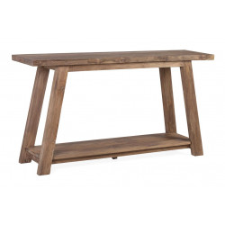 Consola de madera marrón 150x4x80cm